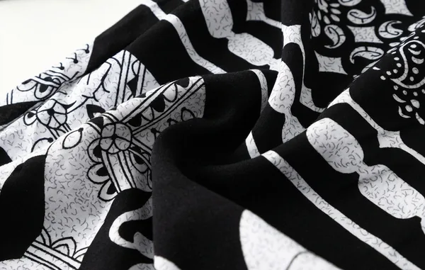 Close-up: the soft, cool polyester fabric